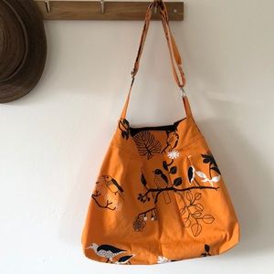 Handcrafted Hobo Bag Orange EUC